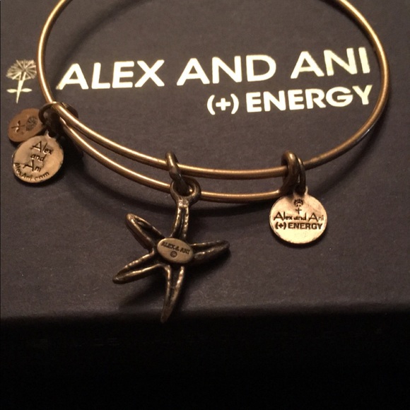 Authentic Alex and Ani gold starfish bangle - Picture 2 of 2